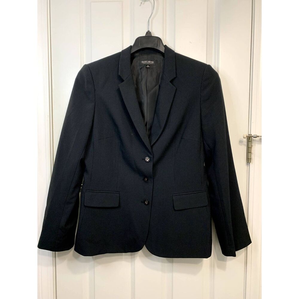 John Meyer Collection Black Blazer Size 12